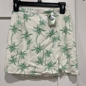 Palm tree mini skirt